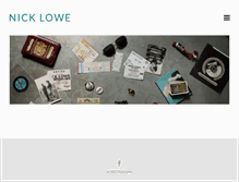 Tablet Screenshot of nicklowe.com